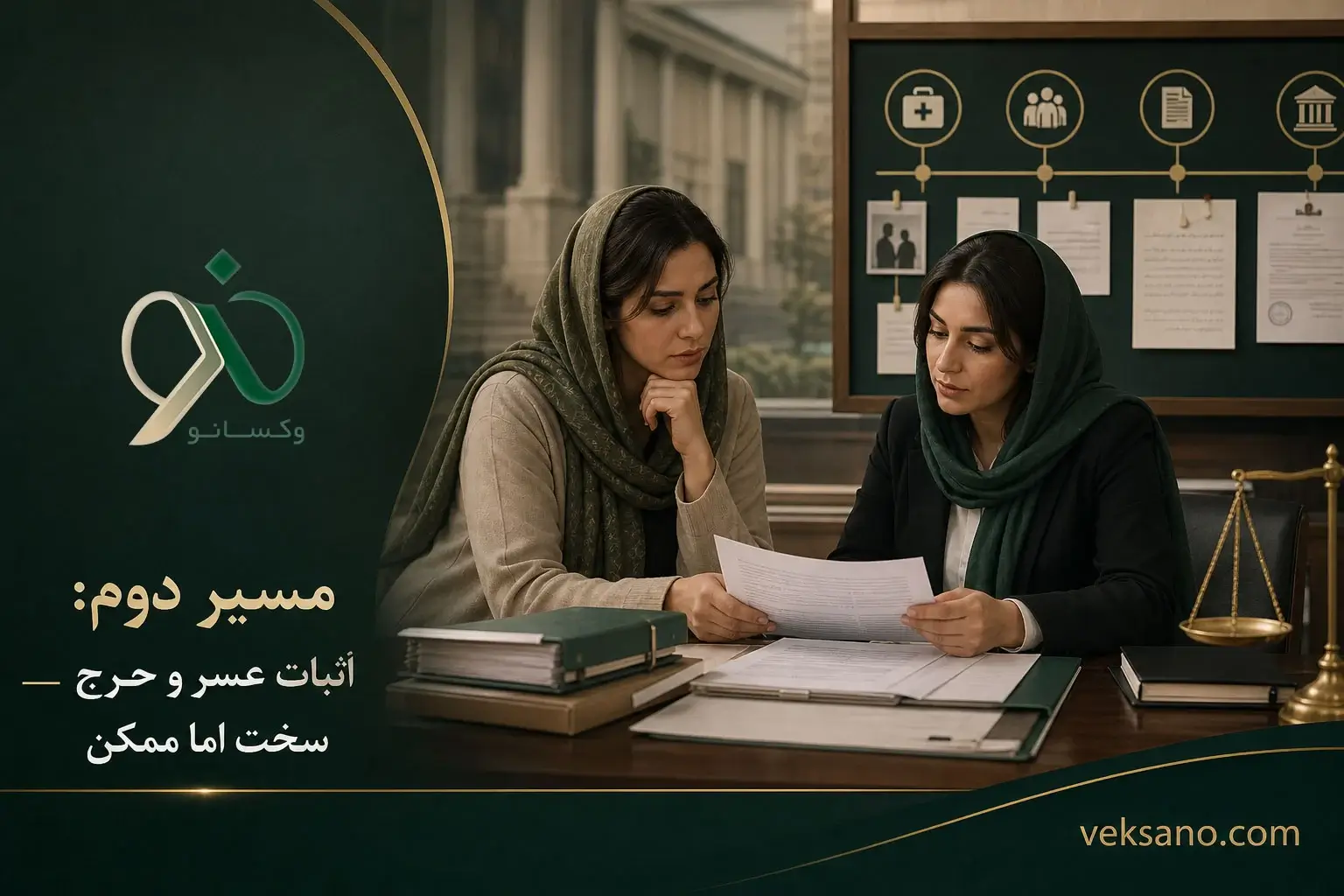 مسیر دوم: اثبات عسر و حرج — سخت اما ممکن