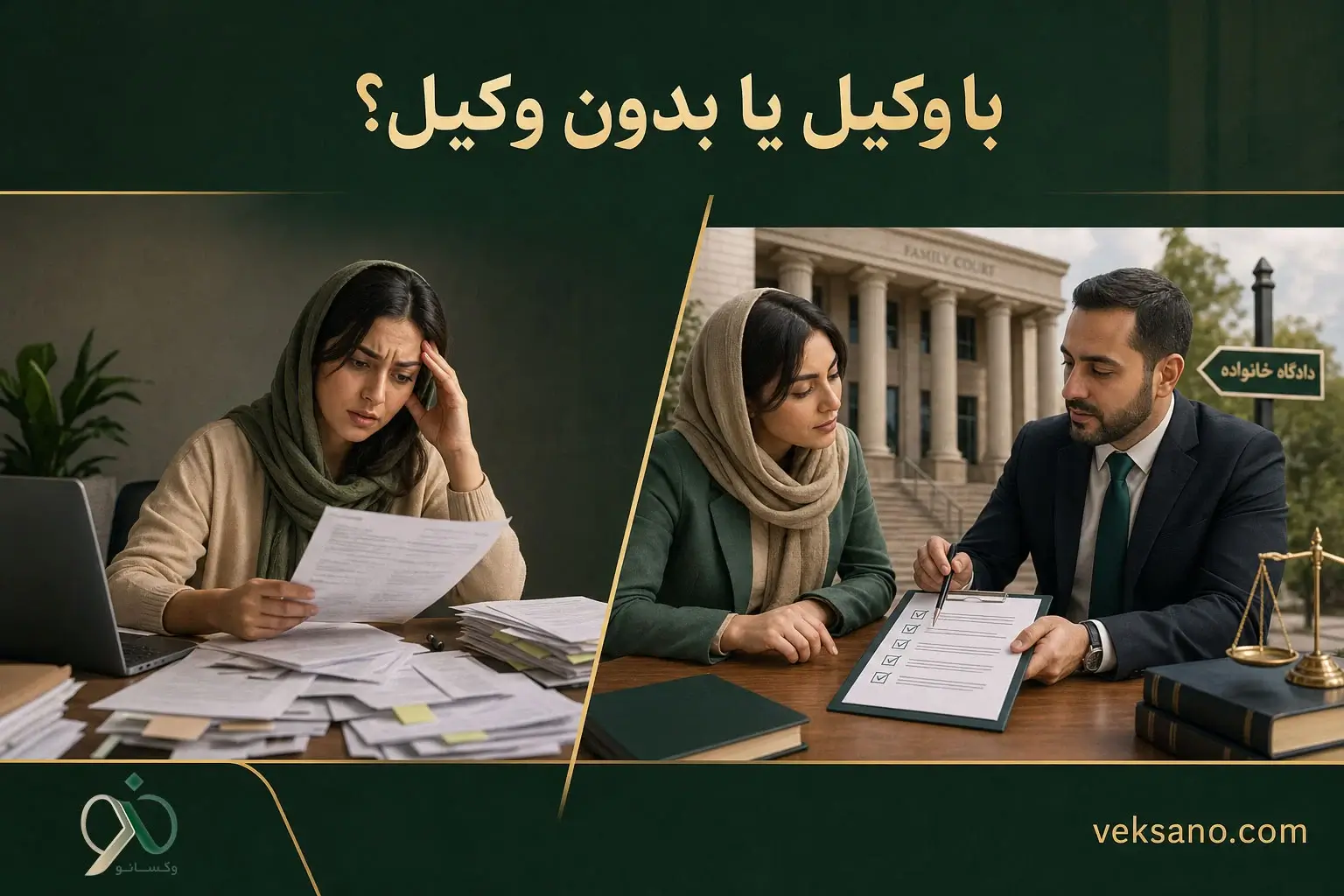 با وکیل یا بدون وکیل