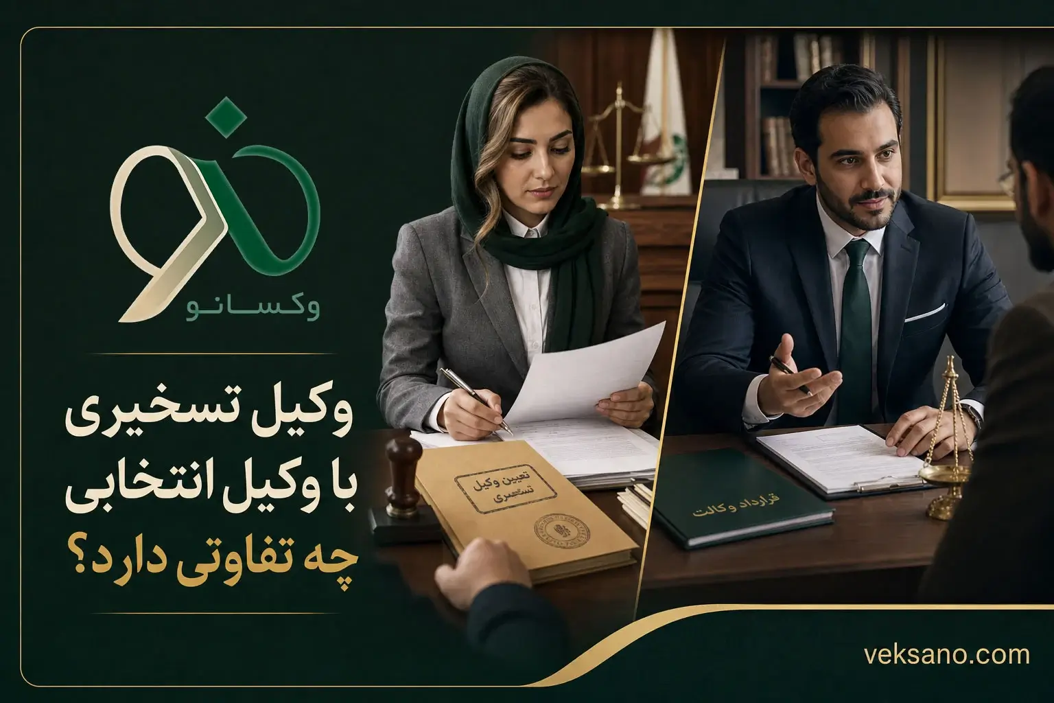 وکیل تسخیری با وکیل انتخابی چه تفاوتی دارد؟