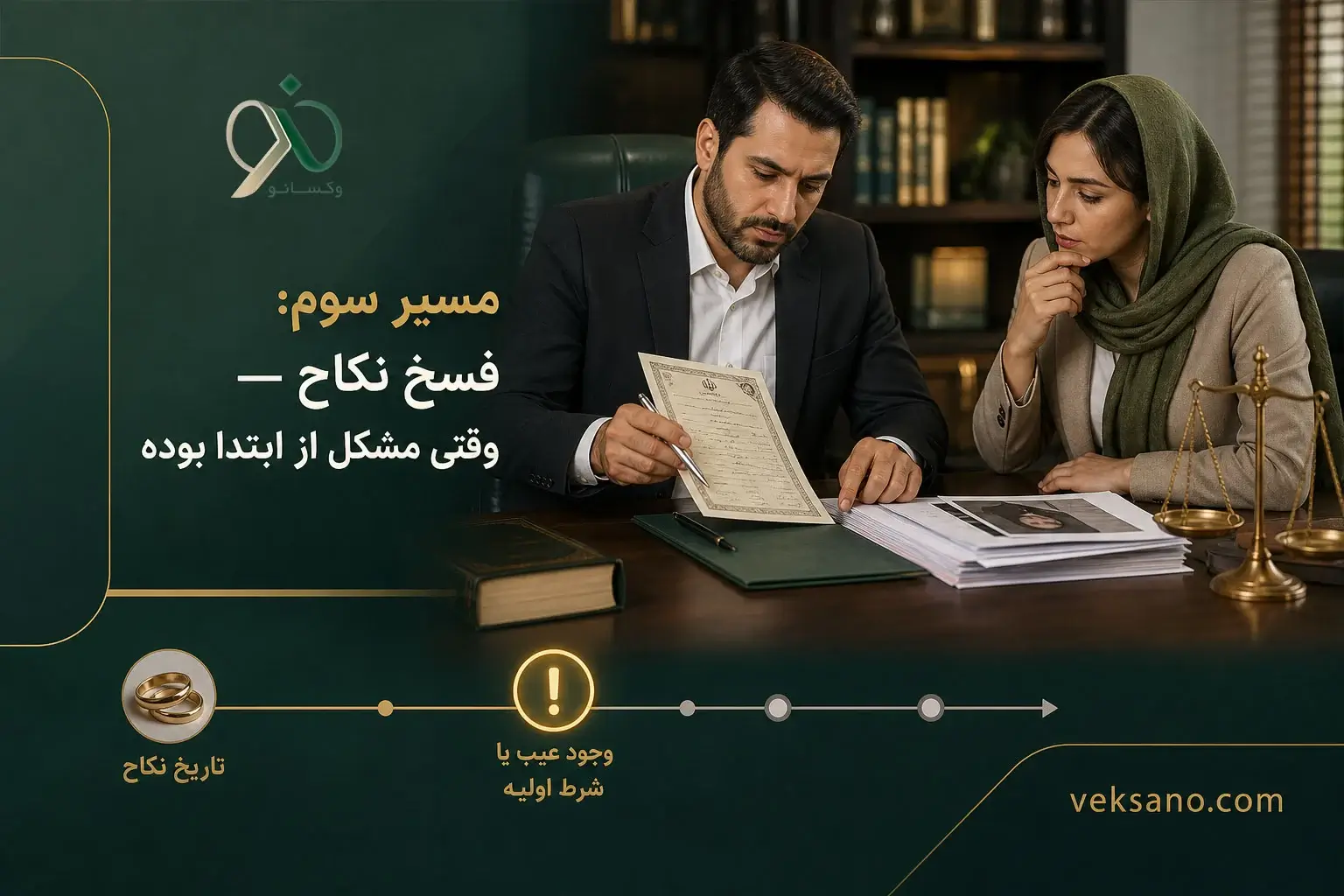 مسیر سوم: فسخ نکاح — وقتی مشکل از ابتدا بوده