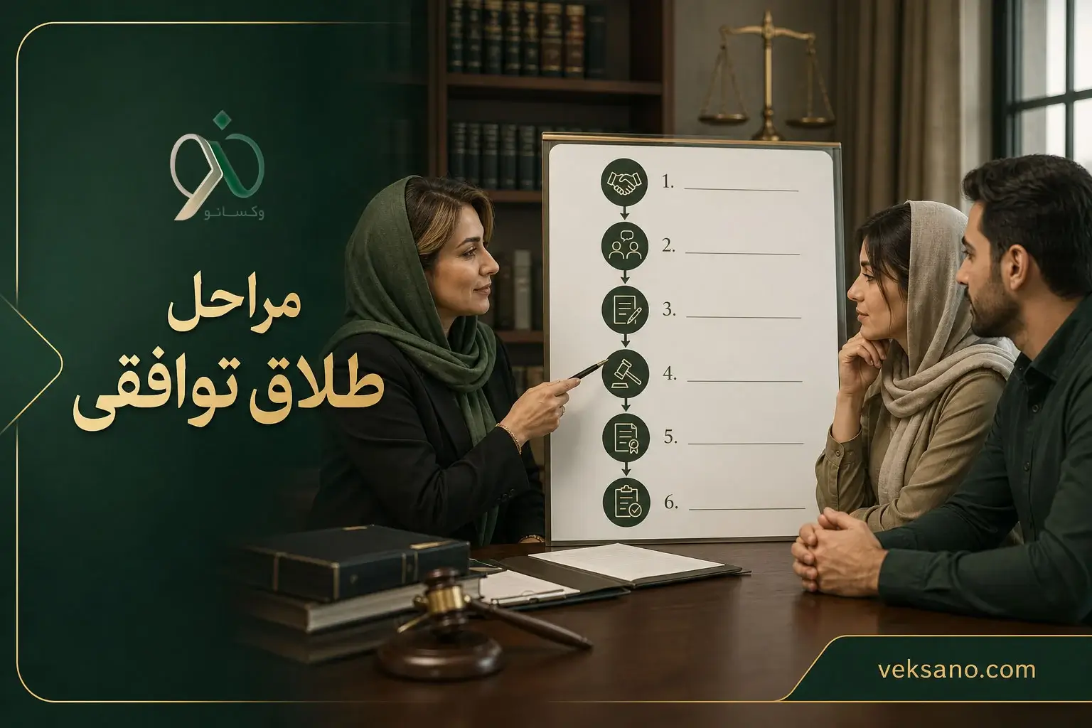 مراحل طلاق توافقی