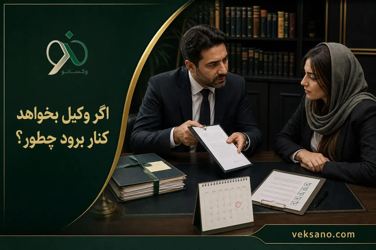 اگر وکیل بخواهد کنار برود چطور؟