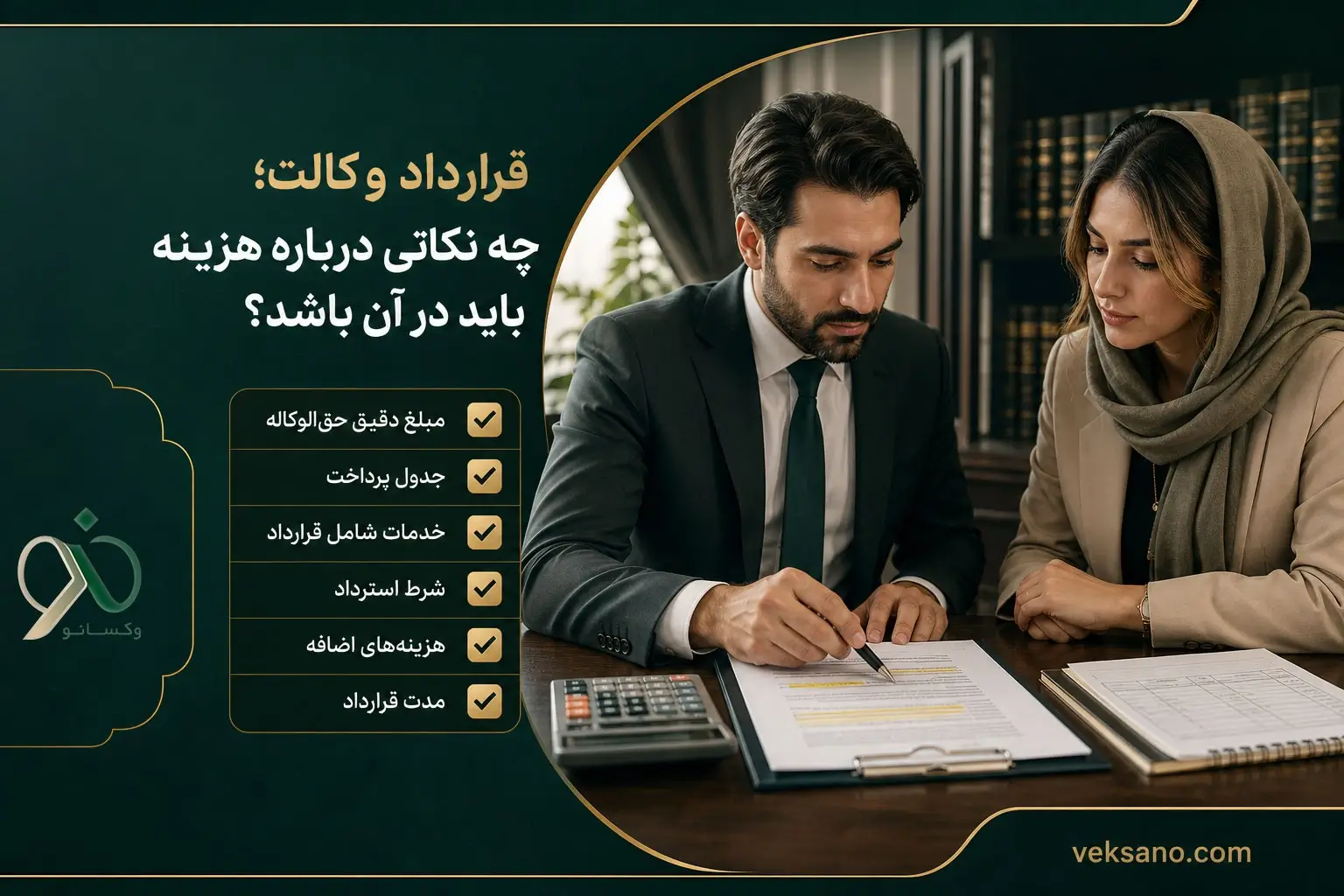 قرارداد وکالت؛ چه نکاتی درباره هزینه باید در آن باشد؟