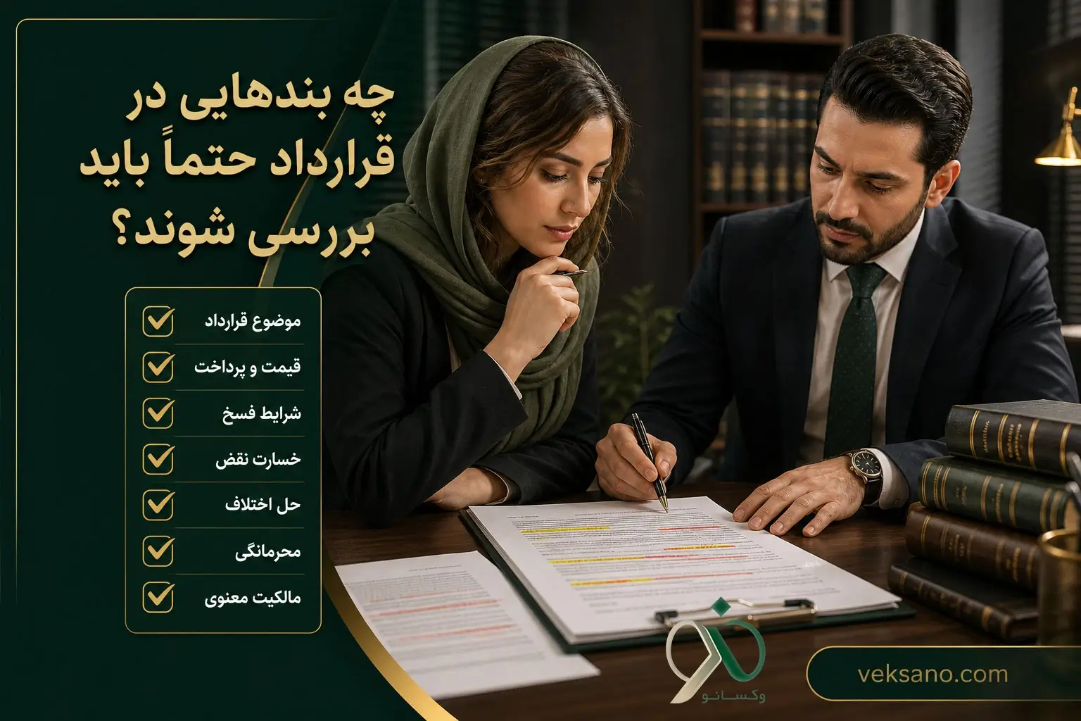 بندهای خطرناک که باید در مشاوره بررسی شوند