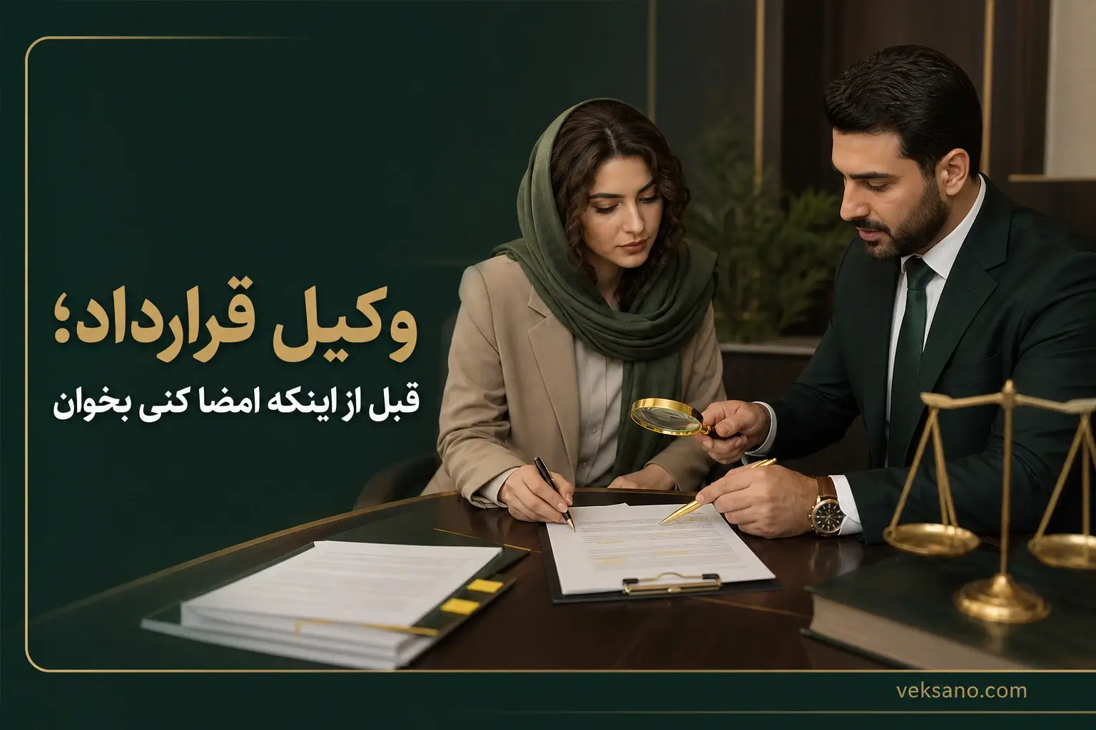 وکیل قرارداد کیست؟ قبل از اینکه امضا کنی بخوان