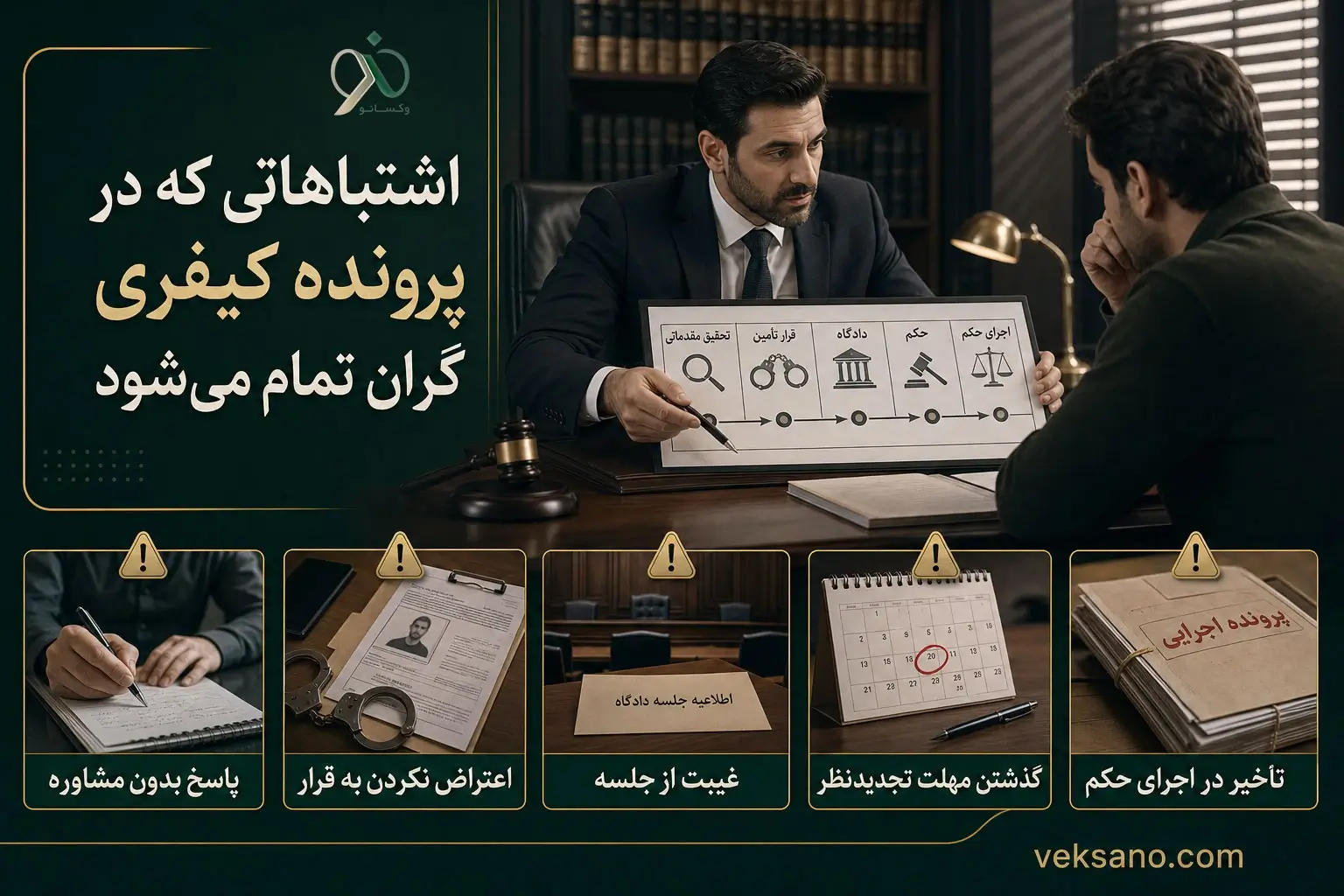 اشتباهاتی که در پرونده کیفری گران تمام می‌شود
