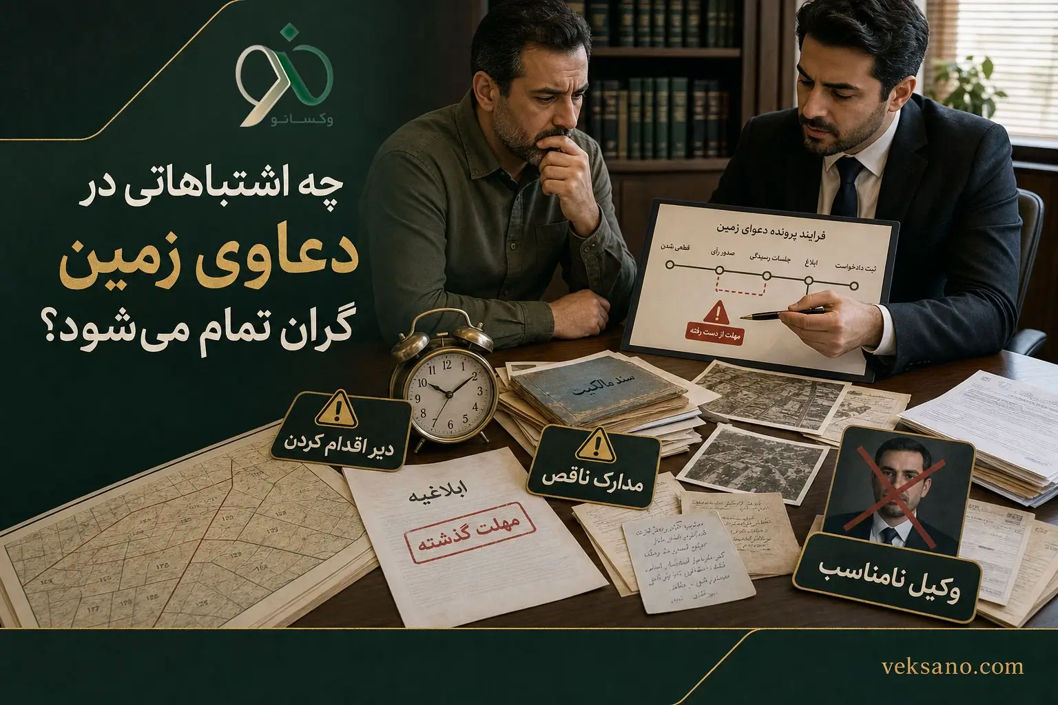 چه اشتباهاتی در دعاوی زمین گران تمام می‌شود؟