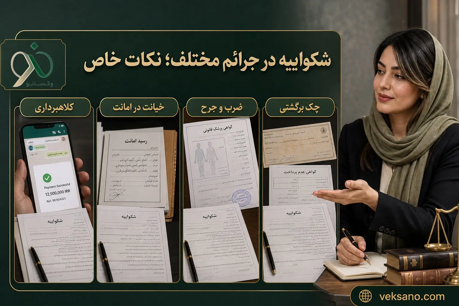 شکواییه در جرائم مختلف؛ نکات خاص