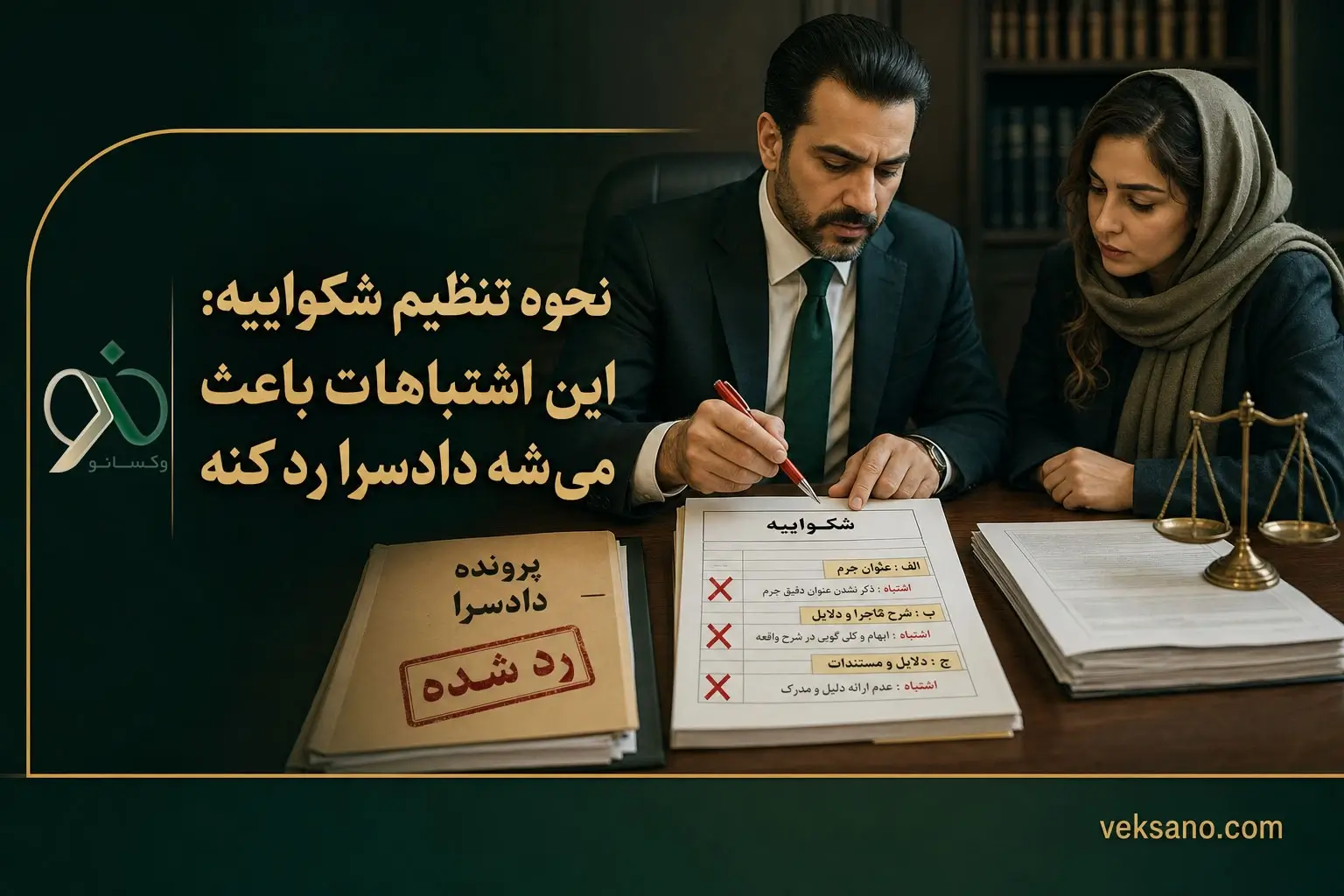 نحوه تنظیم شکواییه: این اشتباهات باعث می‌شه دادسرا رد کنه