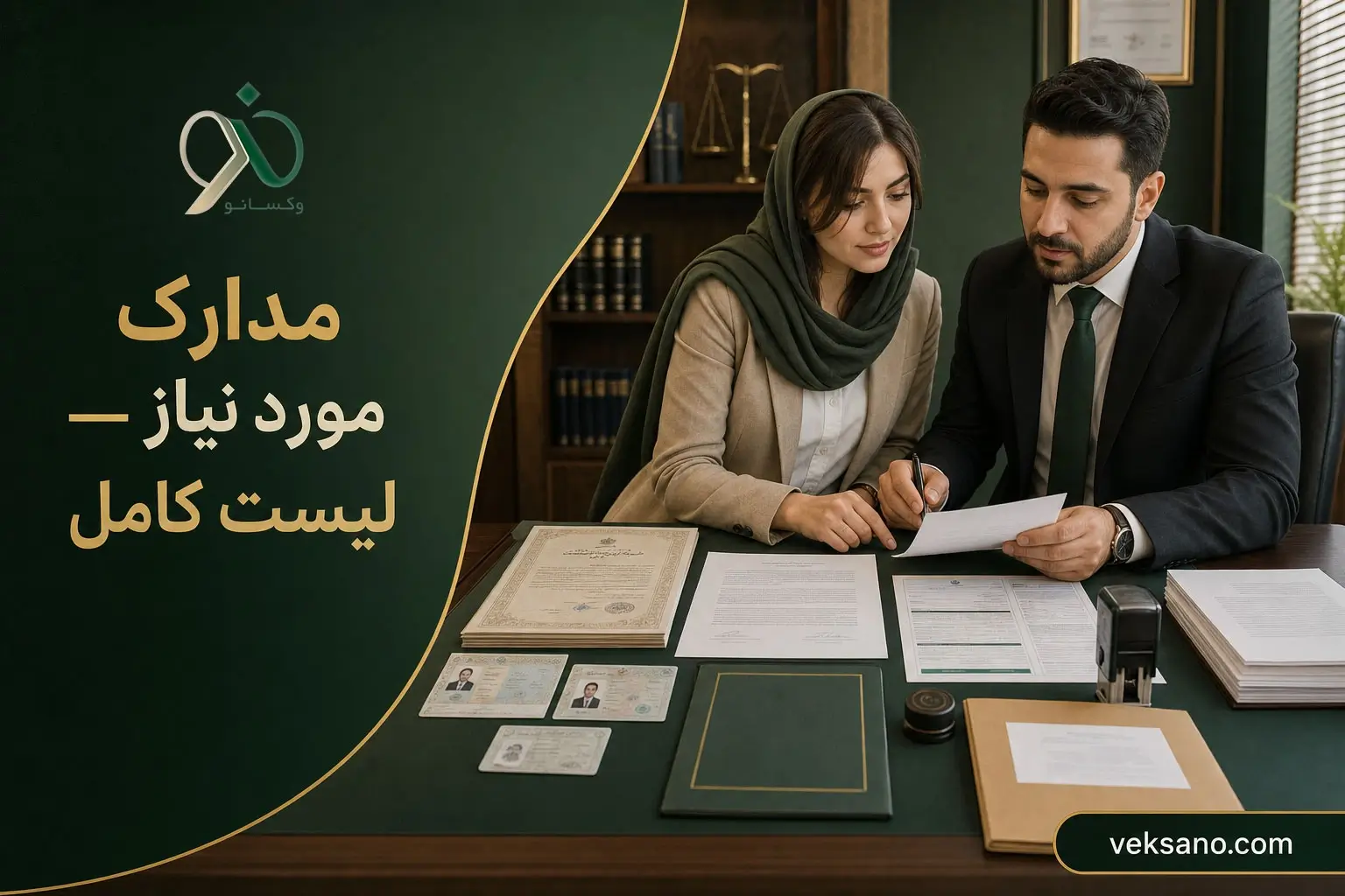 مدارک مورد نیاز — لیست کامل