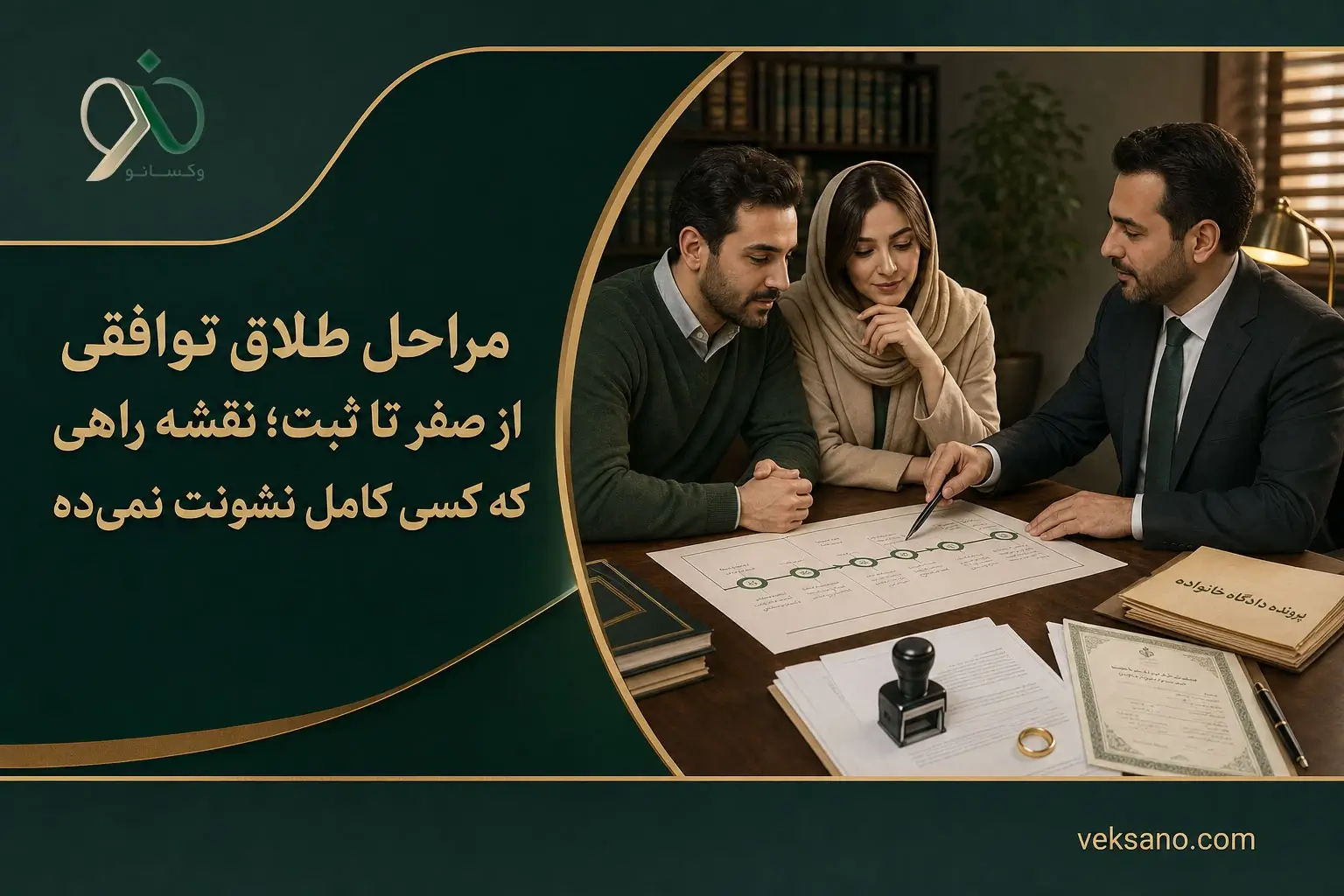 مراحل طلاق توافقی را قدم‌به‌قدم و بدون سردرگمی بشناسید