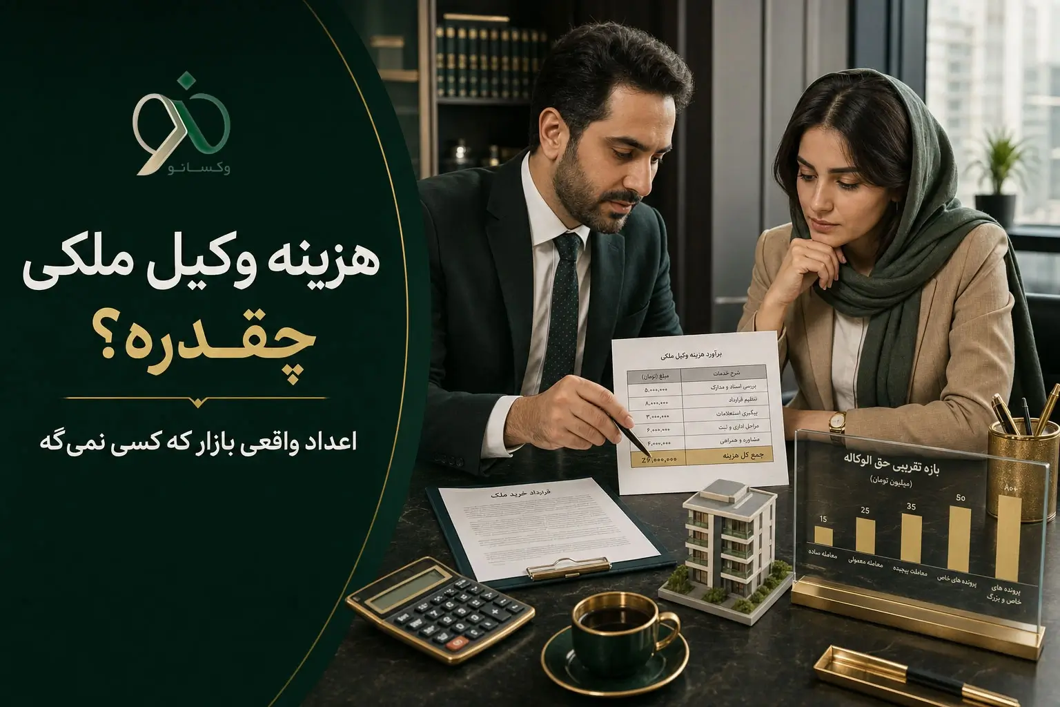هزینه وکیل ملکی چقدره؟ اعداد واقعی بازار که کسی نمی‌گه