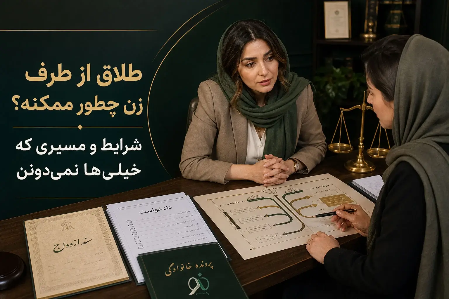 طلاق از طرف زن چطور ممکنه؟ شرایط و مسیری که خیلی‌ها نمی‌دونن