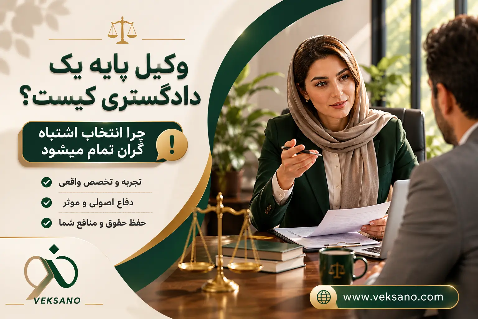 وکیل پایه یک دادگستری کیست و چرا انتخاب اشتباه گران تمام می‌شود؟