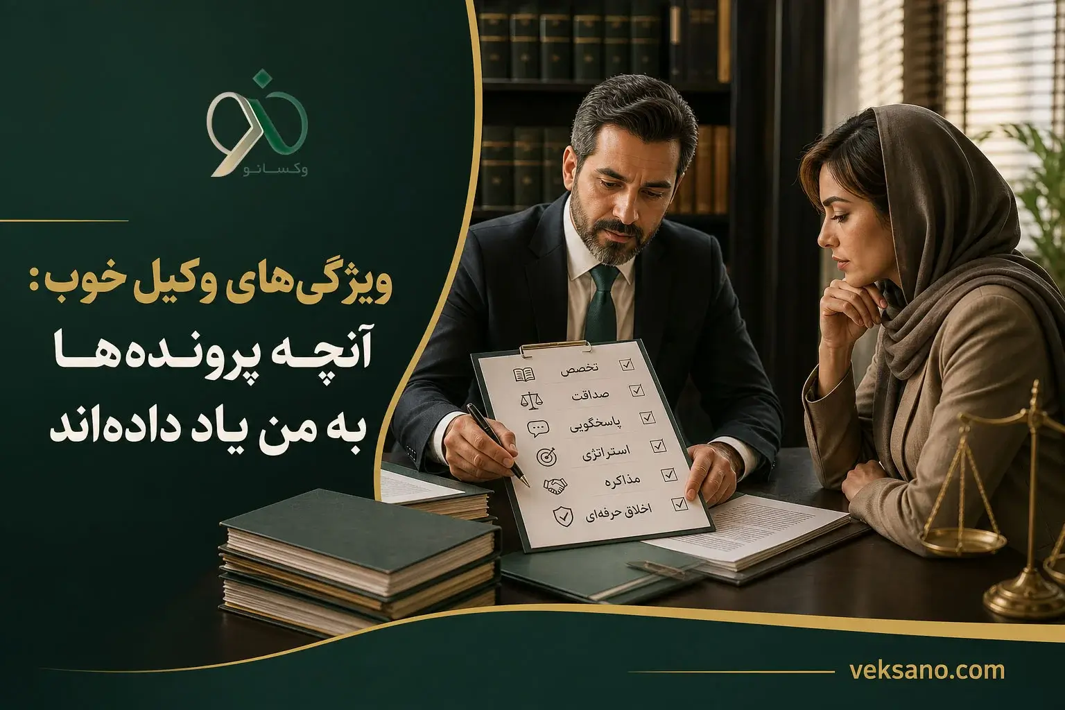 بررسی نشانه های وکیل خوب که قبل از امضای قرارداد باید چک کنی