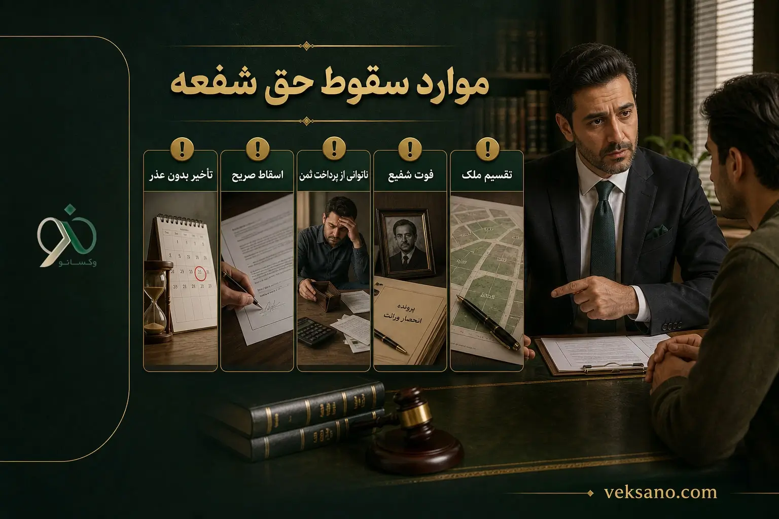 موارد سقوط حق شفعه
