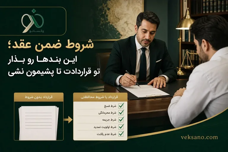 شروط ضمن عقد؛ این بندها رو بذار تو قراردادت تا پشیمون نشی