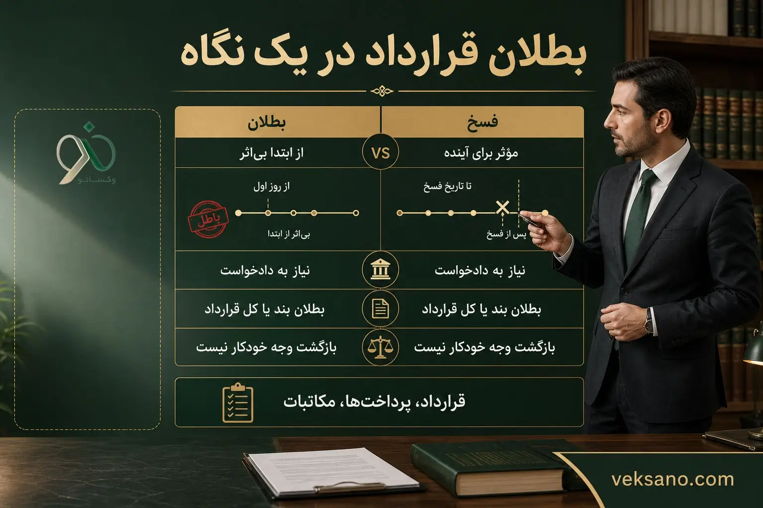 بطلان قرارداد در یک نگاه