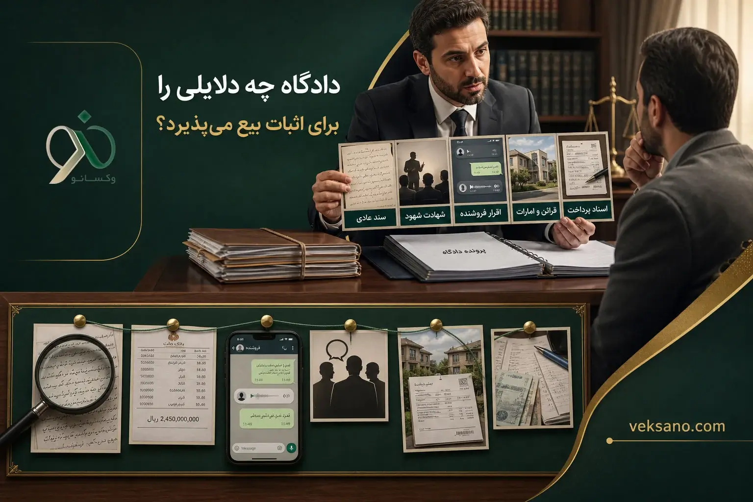 دادگاه چه دلایلی را برای اثبات بیع می‌پذیرد؟