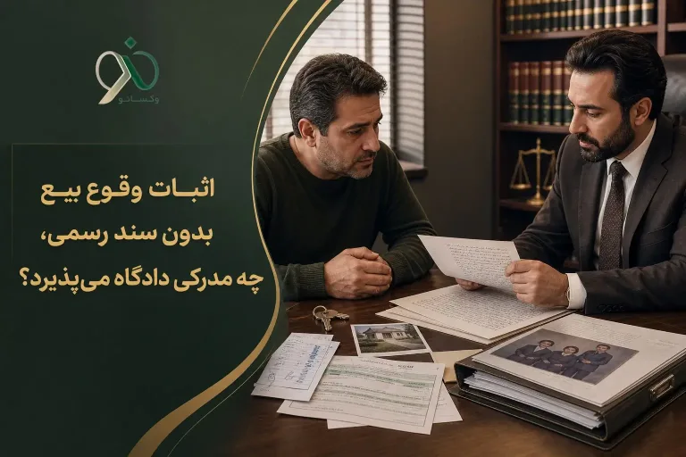 اثبات وقوع بیع بدون سند رسمی، چه مدرکی دادگاه می‌پذیرد؟