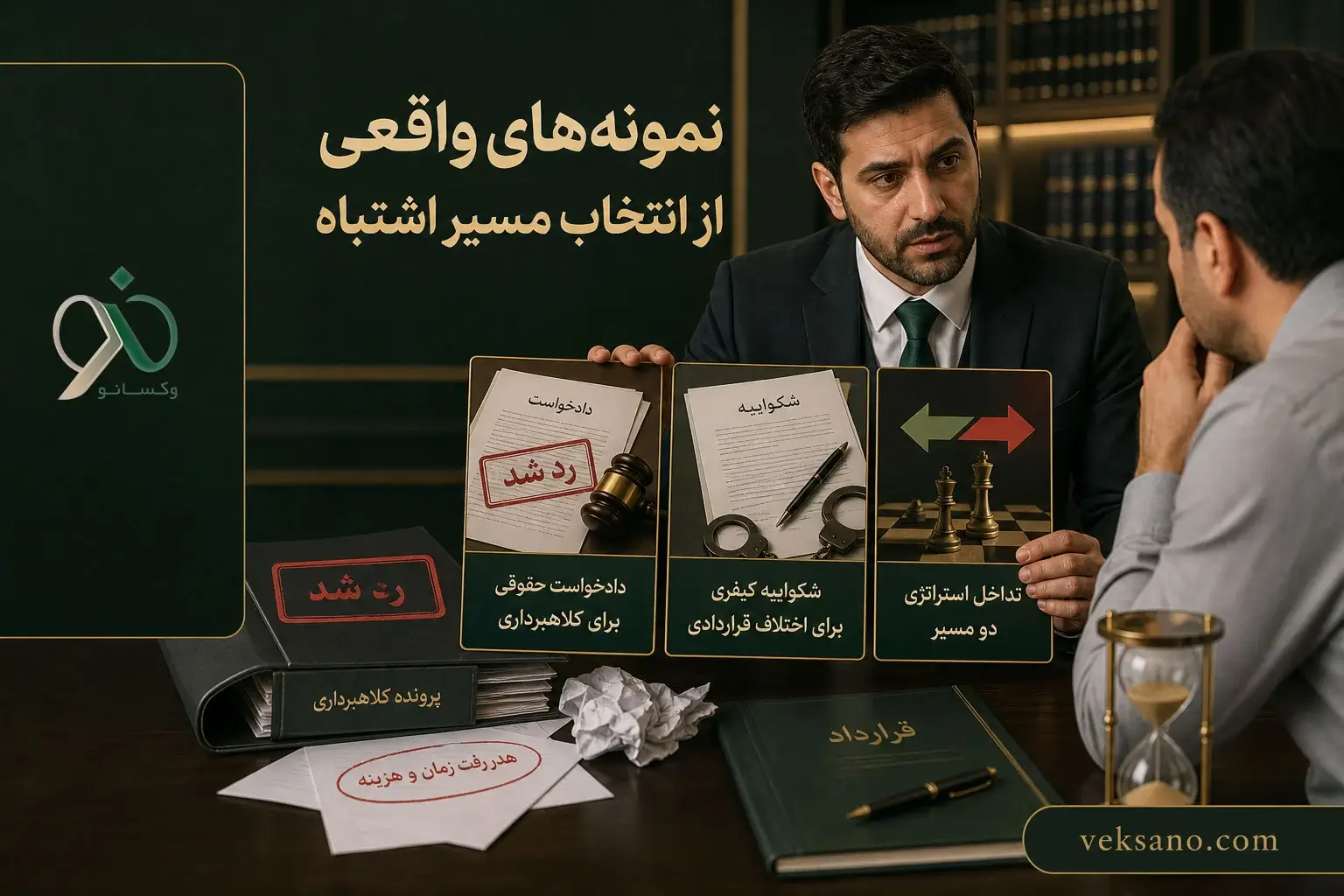 تجربه واقعی از انتخاب مسیر در پرونده‌های مختلف