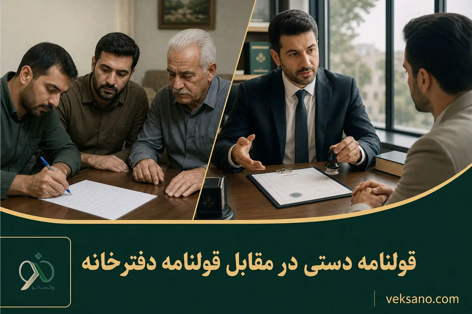 قولنامه دستی یا قولنامه دفترخانه؟