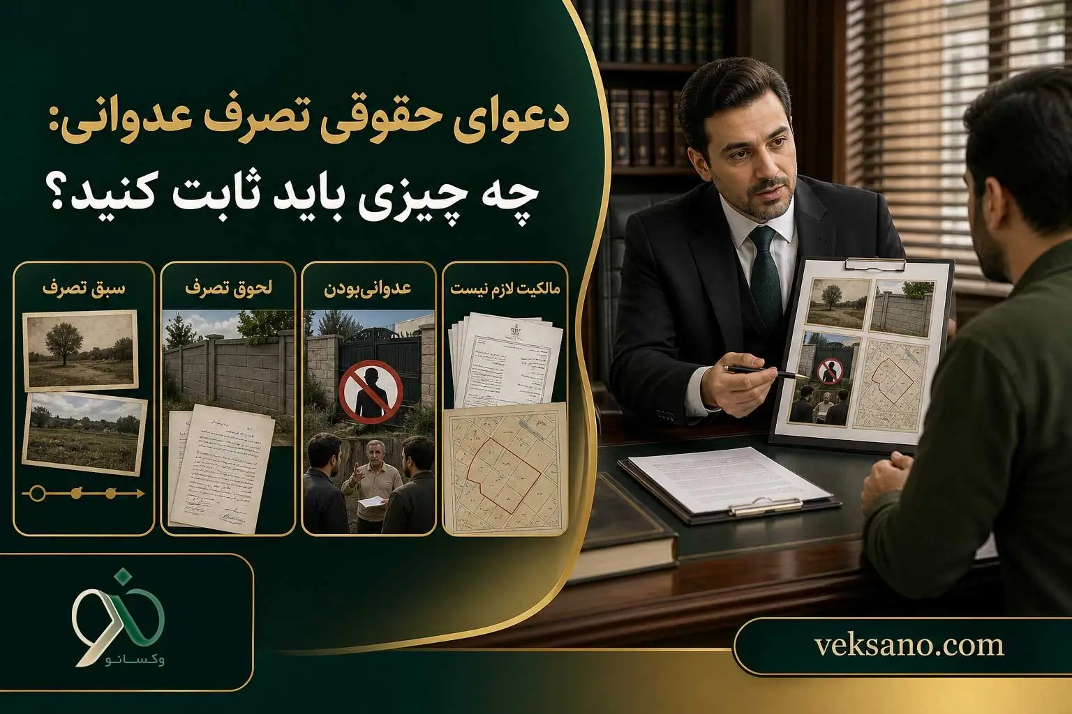 دعوای حقوقی تصرف عدوانی: چه چیزی باید ثابت کنید؟