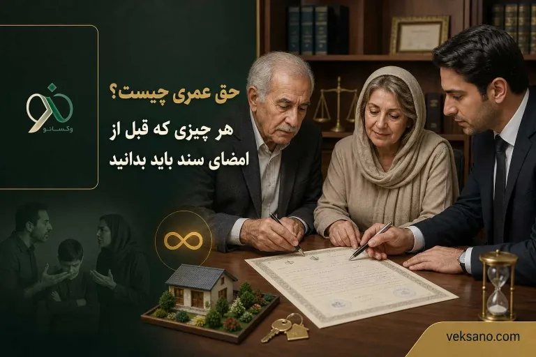 حق عمری چیست؟ هر چیزی که قبل از امضای سند باید بدانید