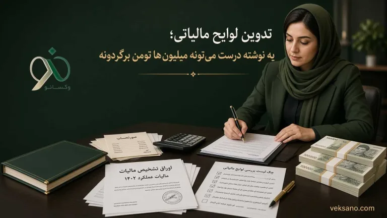 تدوین لوایح مالیاتی؛ یه نوشته درست می‌تونه میلیون‌ها تومن برگردونه