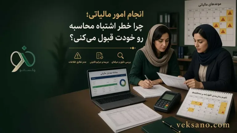 انجام امور مالیاتی؛ چرا خطر اشتباه محاسبه رو خودت قبول می‌کنی؟