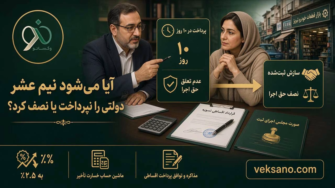 آیا می‌شود نیم عشر دولتی را نپرداخت یا نصف کرد؟