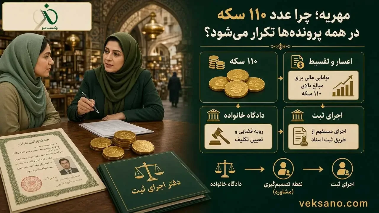 مهریه؛ چرا عدد ۱۱۰ سکه در همه پرونده‌ها تکرار می‌شود؟